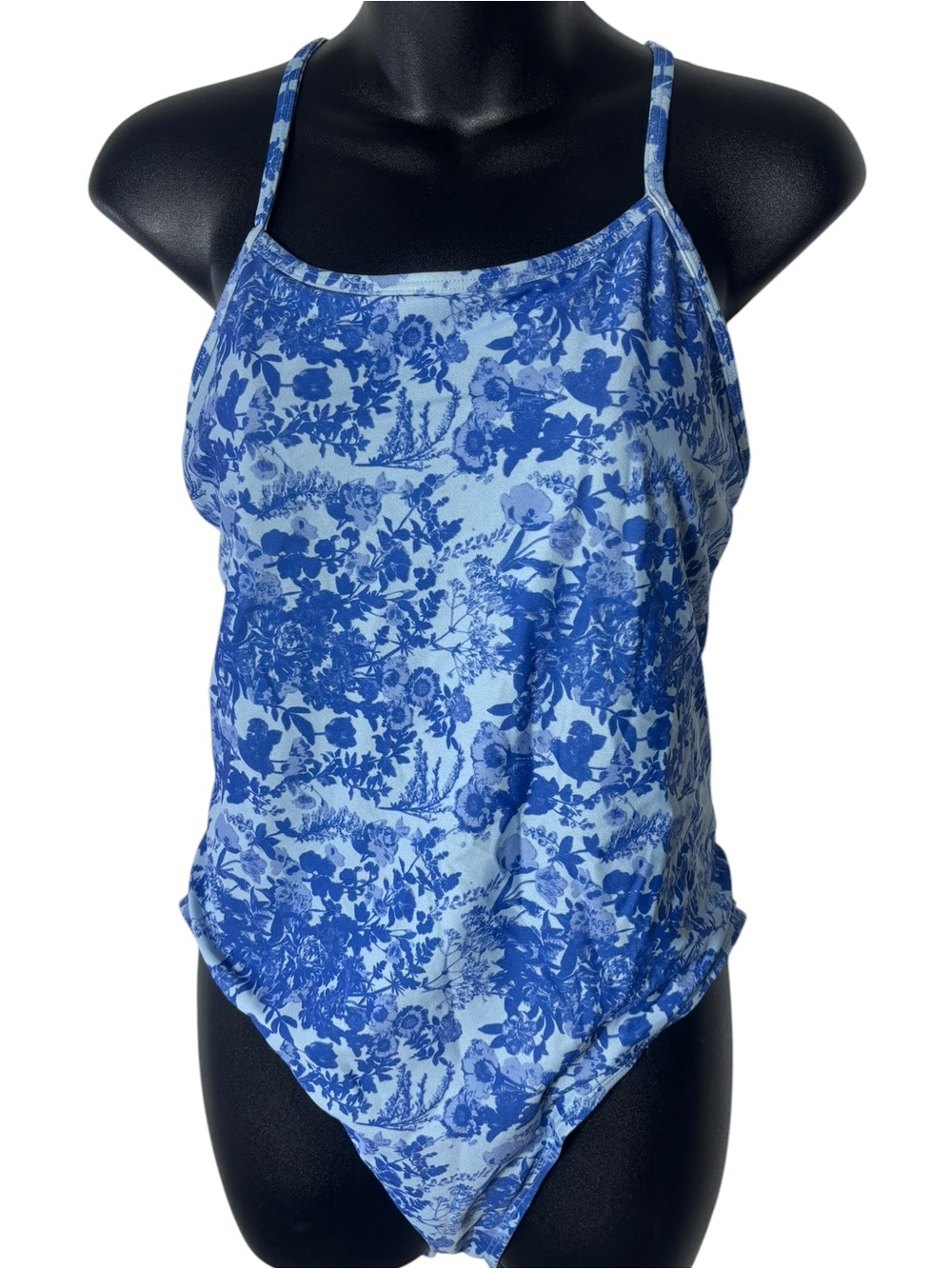 Women's Blue Floral One-Piece Swimsuit - Brand